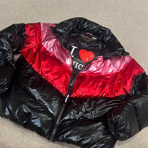 juicy couture black label puffer jacket XL - Picture 2 of 8